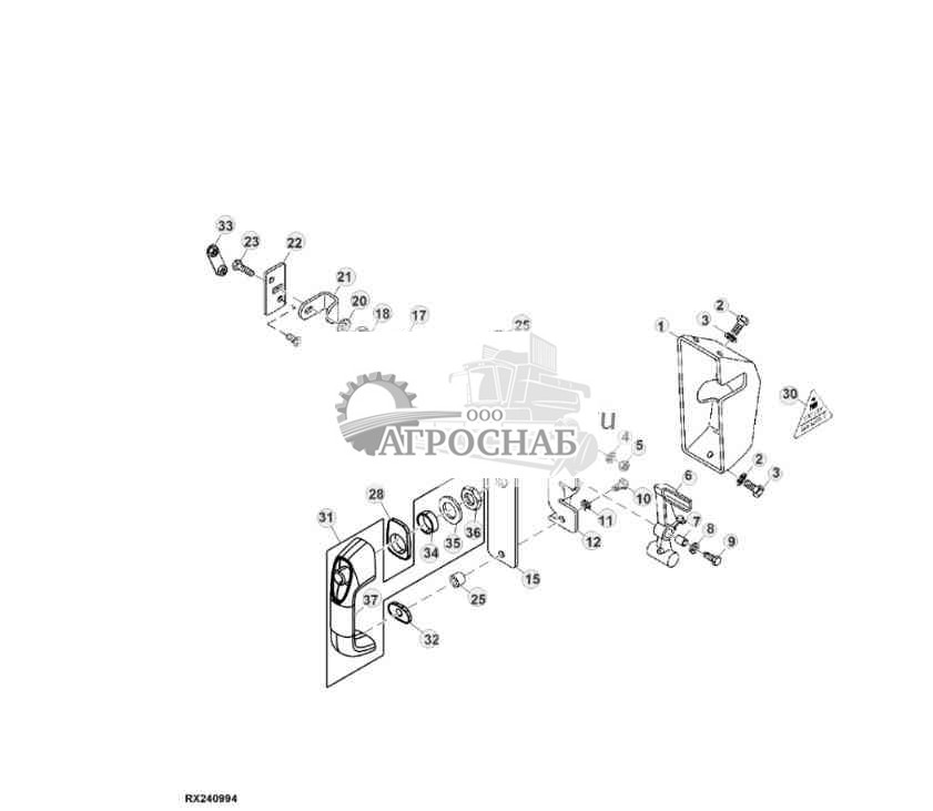Left-Hand Door Handle 